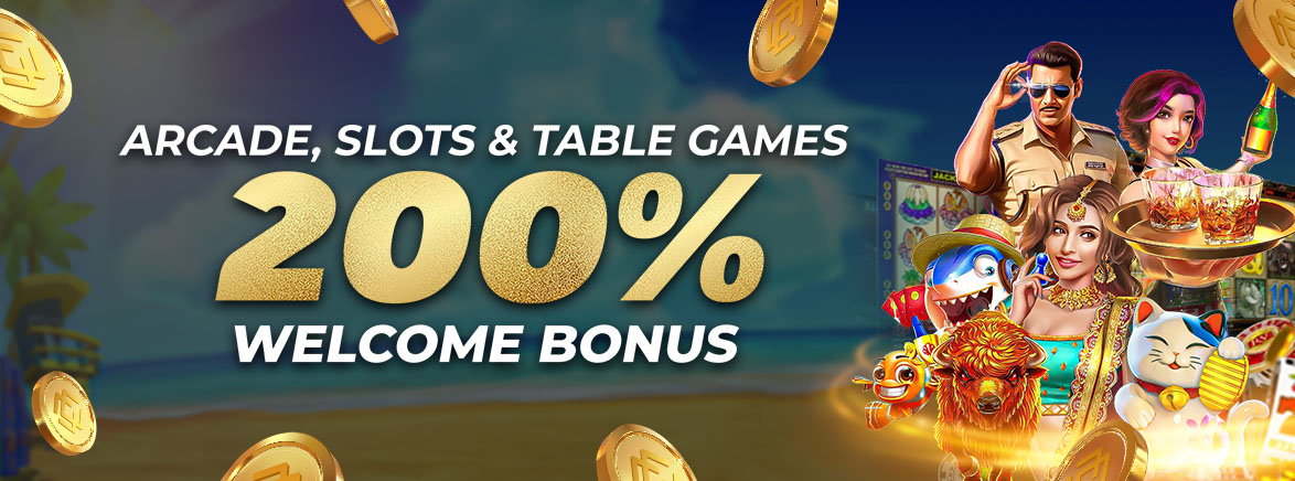 Arcade, Slots & Table Games 200% First Deposit Bonus 888 PHP