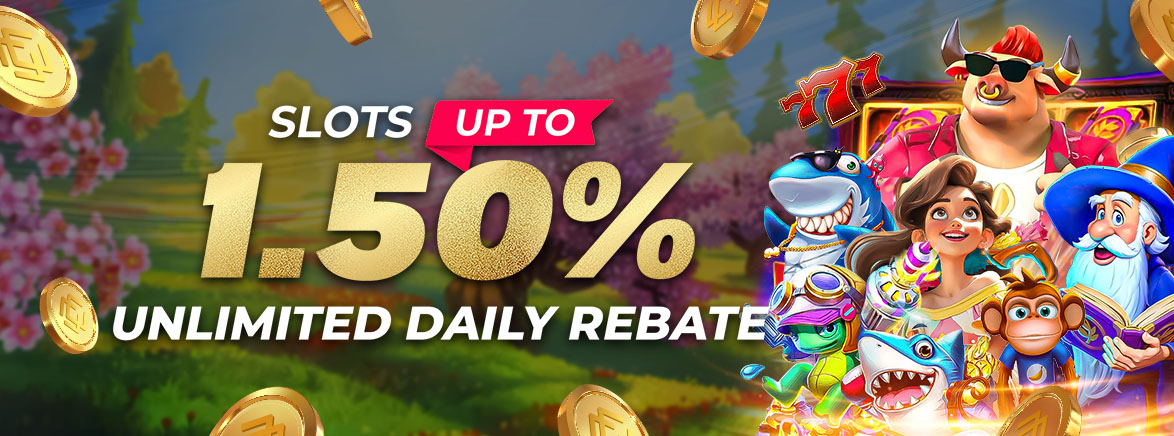 Slots 1.50% Unlimited Daily Rebate